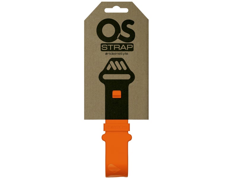 All Mountain Style MTB Tube Strap â€“ Lightweight, No-Velcro Bike Frame Strap for CO2, Tire Levers & Tube â€“ Universal Fit, Weather-Resistant TPE Material - Orange Color - Image 1